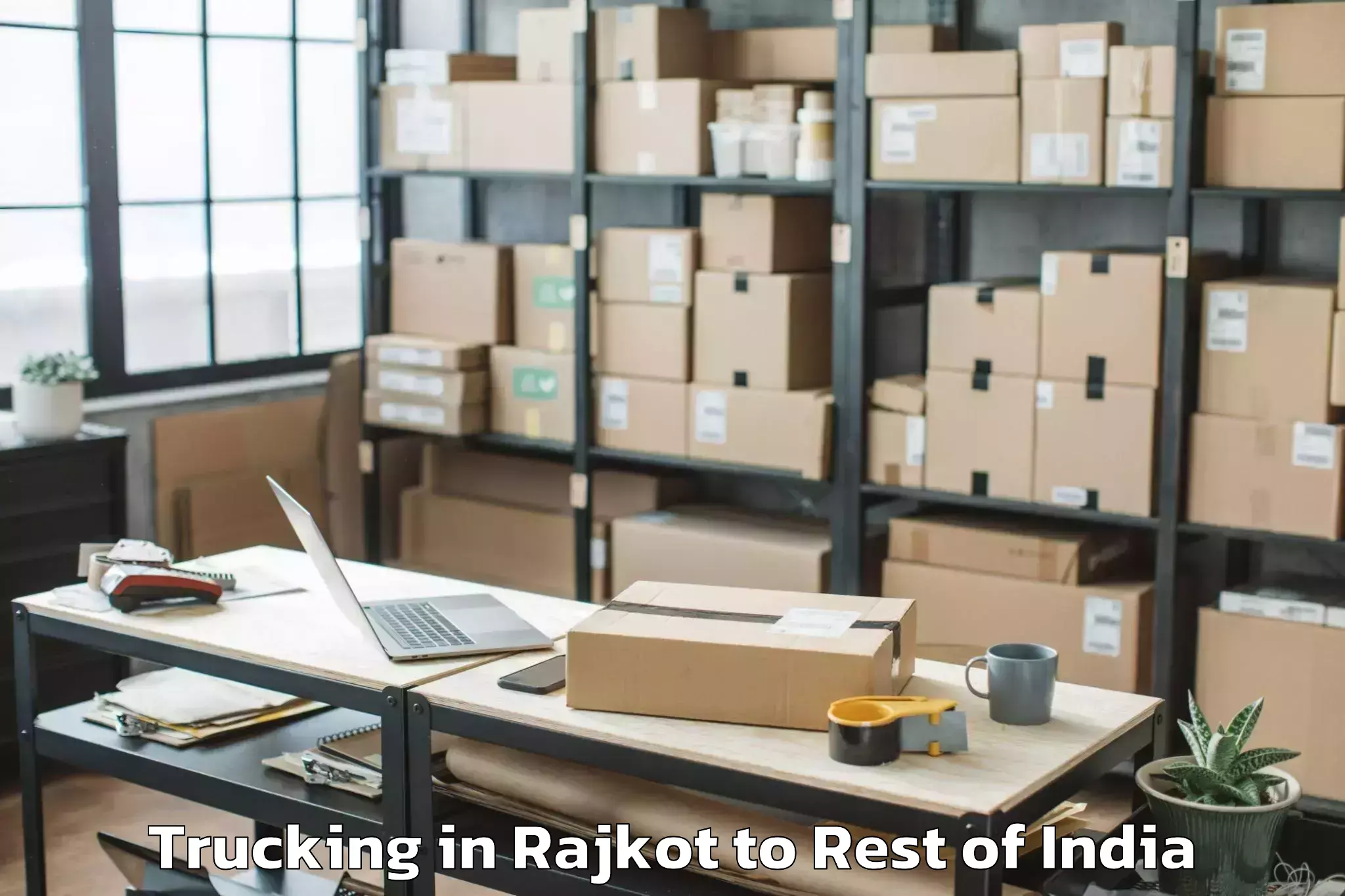 Leading Rajkot to Jammu Trucking Provider